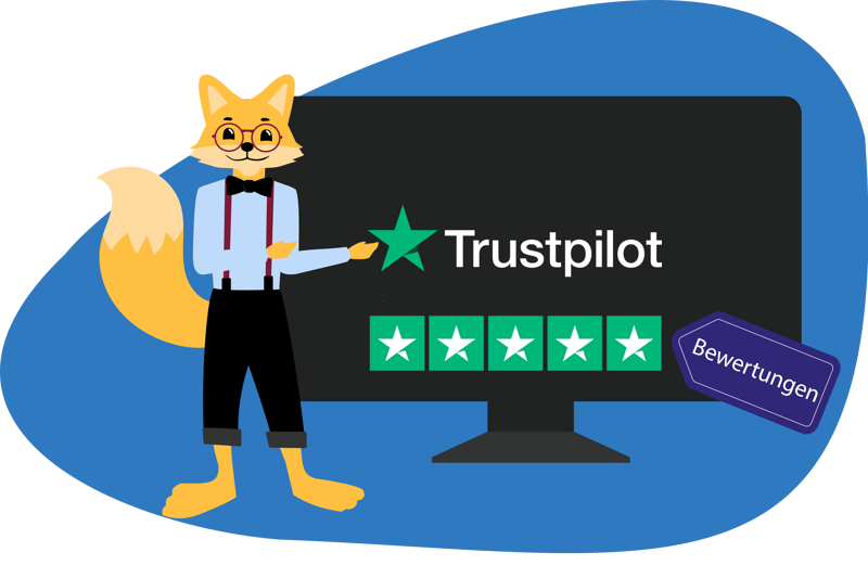 Man sieht Trustpilot.